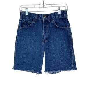 Vintage Saddle King Shorts Jean Denim Cut Off High Rise Women’s 29 (Actual 28)